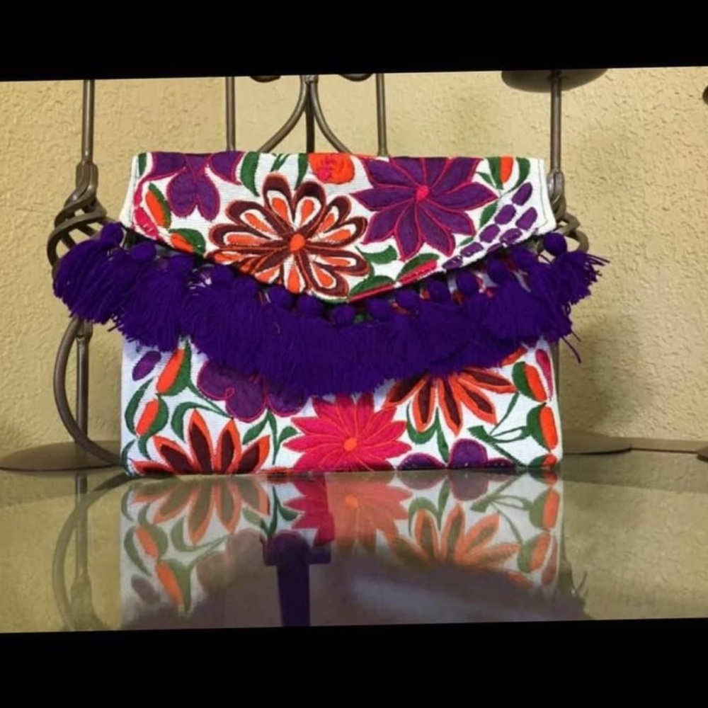 Floral Embroidered Crossbody